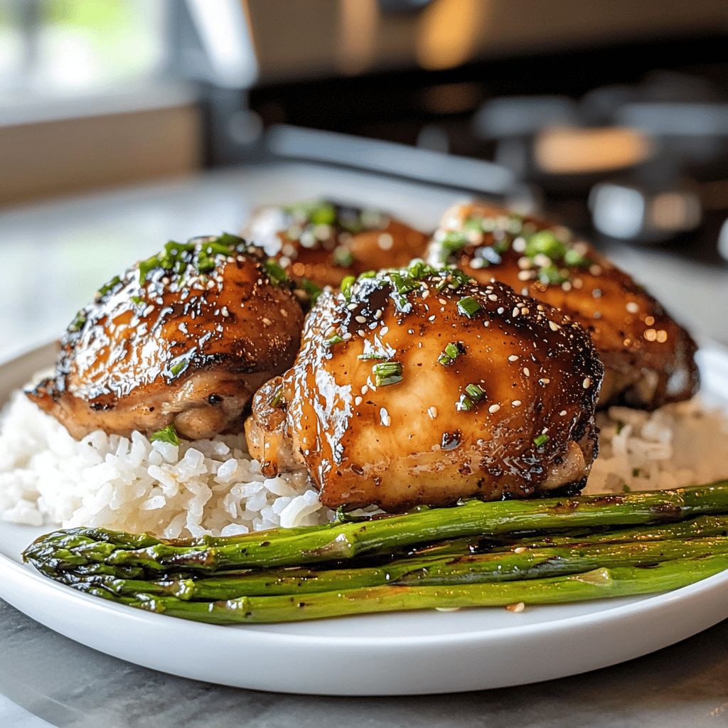 chicken teriyaki sides with rice and vegetables