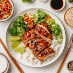 final spicy teriyaki chicken presentation